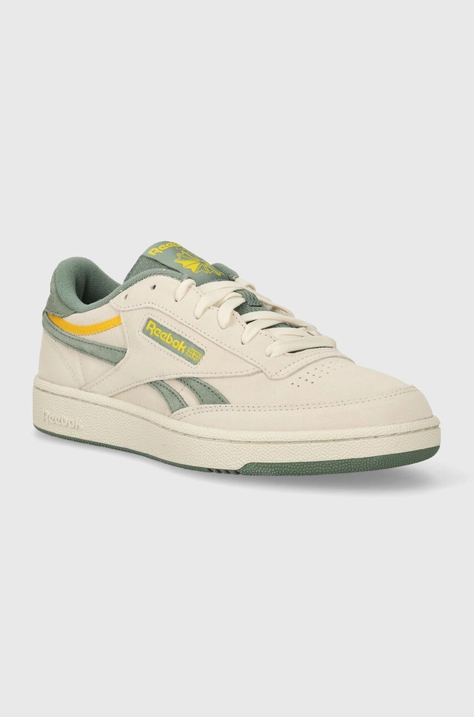 Reebok Classic sneakers din piele intoarsă Club C Revenge culoarea bej, 100074164