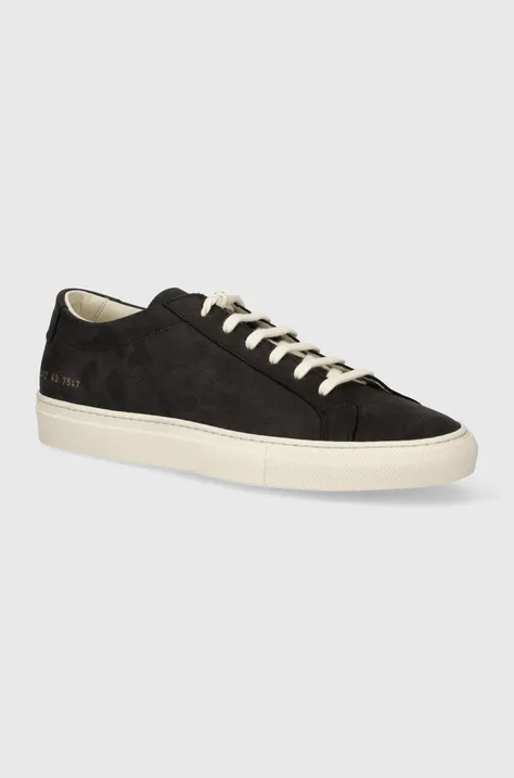 Lacoste nubuck sneakers Contrast Achilles black color 2412
