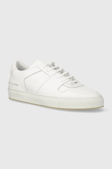 Kožené sneakers boty Common Projects Decades bílá barva, 2417
