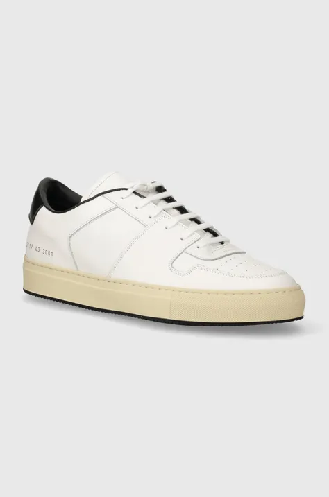 Kožené sneakers boty Lacoste Decades bílá barva, 2417