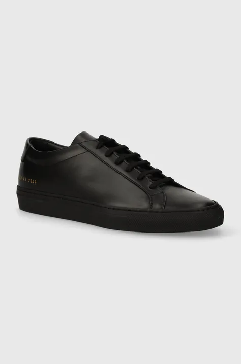 Common Projects leather sneakers Original Achilles Low black color 1528