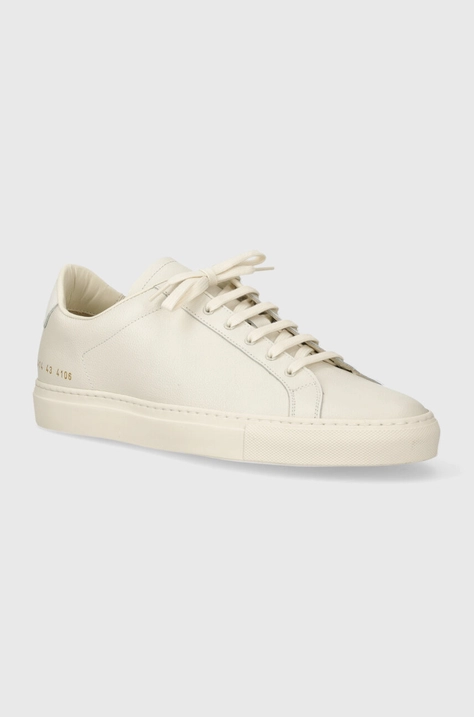 Kožené sneakers boty Common Projects Retro Bumpy bílá barva, 2414