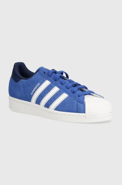 Велурени маратонки adidas Originals в синьо IF3643