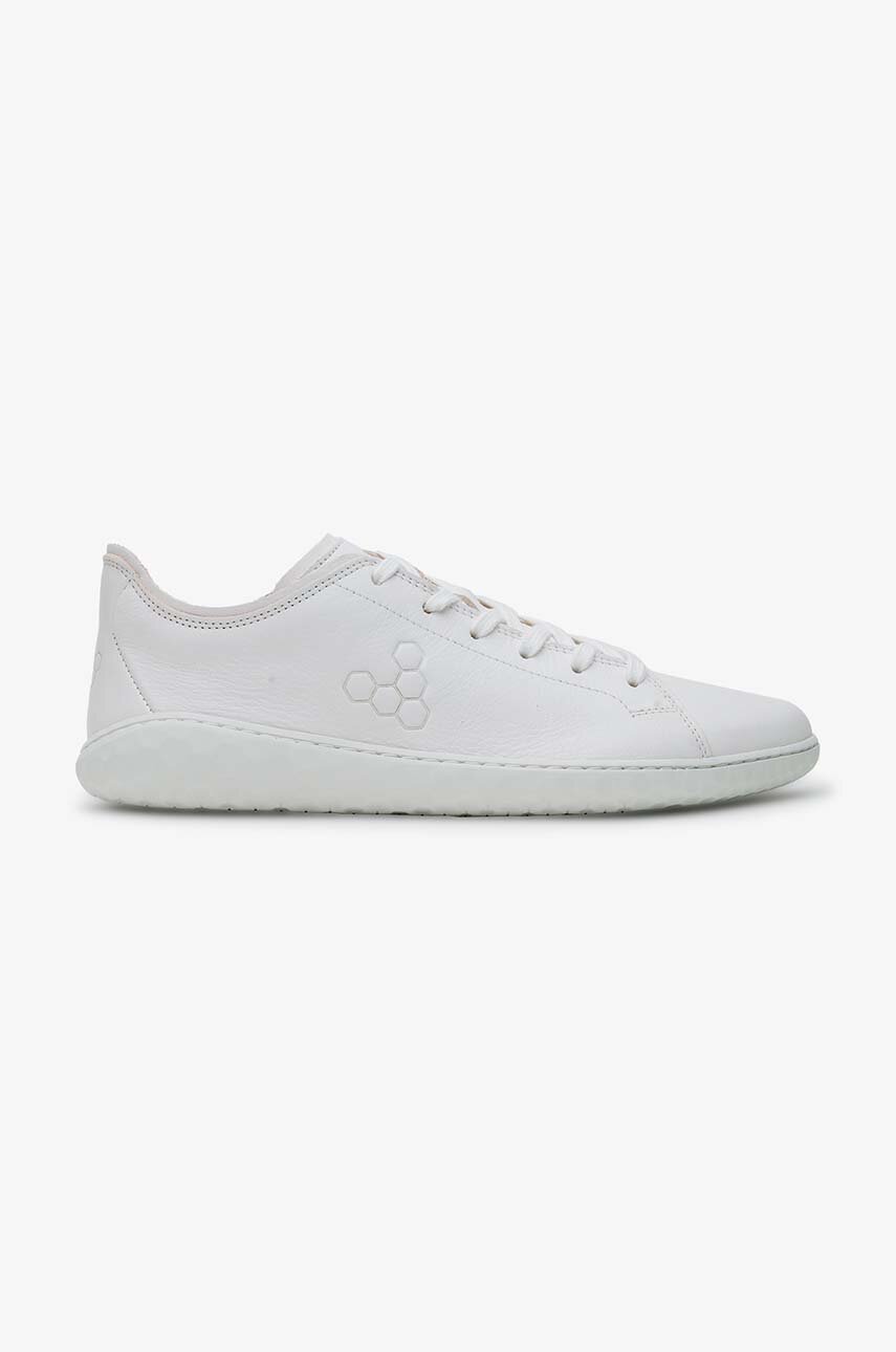 Kožené sneakers boty Vivobarefoot GEO COURT III bílá barva, 301056