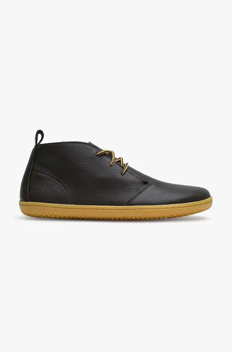 Vivobarefoot pantofi de piele GOBI III barbati, culoarea negru, 303071