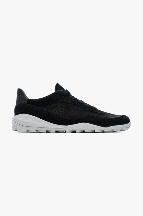 Čevlji iz semiša Vivobarefoot NOVUS moški, črna barva, 303250