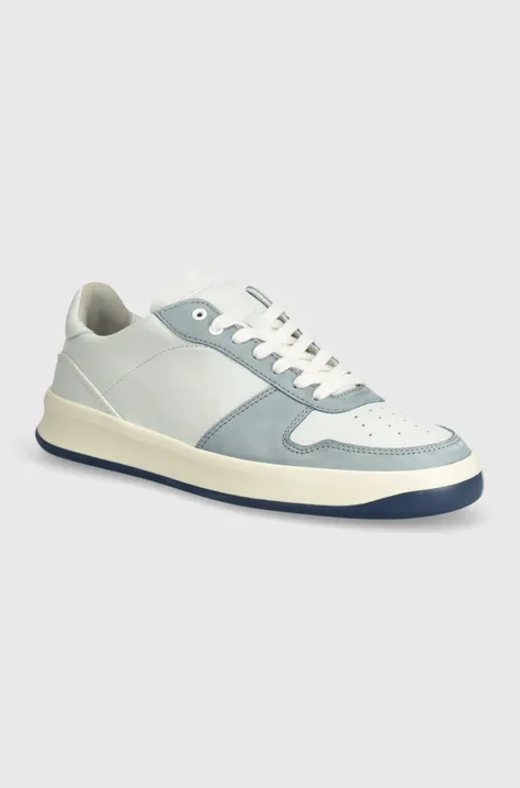 VOR leather sneakers 5A blue color 5A.Miamiblau