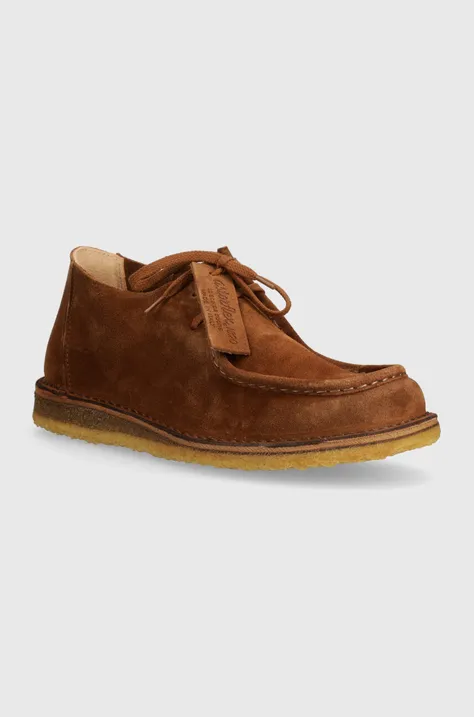Astorflex pantofi de piele intoarsa Beenflex barbati, culoarea maro, BEENFLEX.001.403