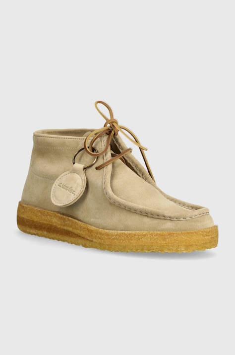 Astorflex pantofi de piele intoarsa Rampiflex barbati, culoarea bej, RAMPIFLEX.724.113