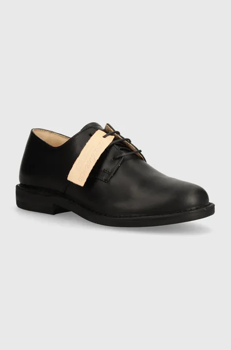 Astorflex pantofi de piele Redflex Rubber barbati, culoarea negru, REDFLEX.RUBBER.710.900