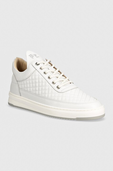 Кожени маратонки Filling Pieces Low Top в бяло 10100151901