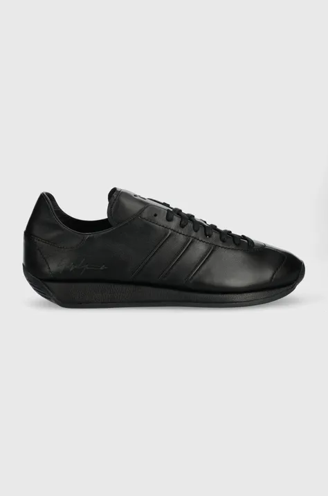 Δερμάτινα αθλητικά παπούτσια Y-3 Country χρώμα: μαύρο, IE5697
