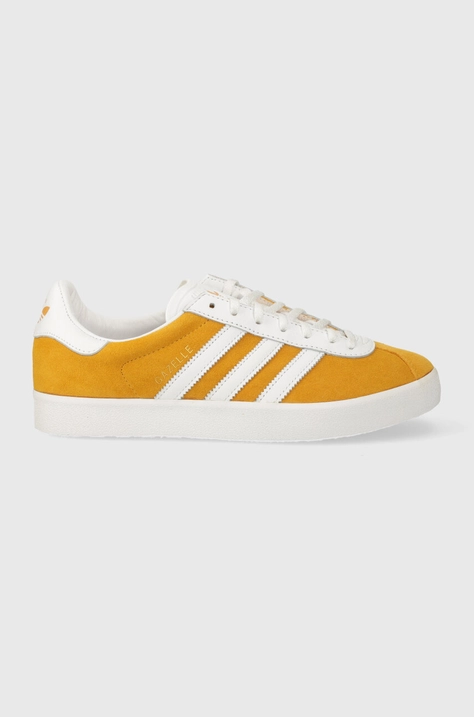 Δερμάτινα αθλητικά παπούτσια adidas Originals Gazelle 85 χρώμα: κίτρινο, IG6221