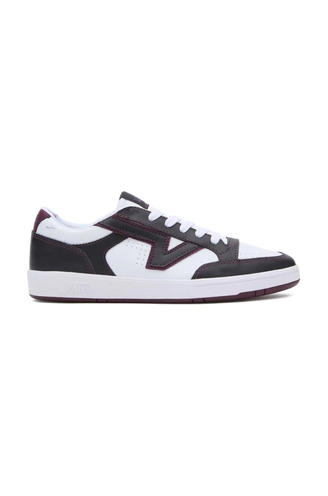 Vans sneakers din piele Lowland CC culoarea alb, VN000BWBBM81