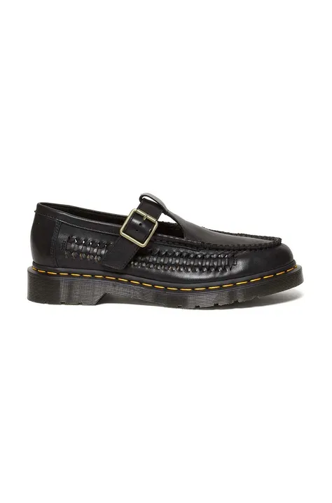 Кожени половинки обувки Dr. Martens Adrian T Bar в черно DM31622001