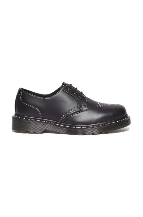 Δερμάτινα κλειστά παπούτσια Dr. Martens 1461 Gothic Americana χρώμα: μαύρο, DM31625001