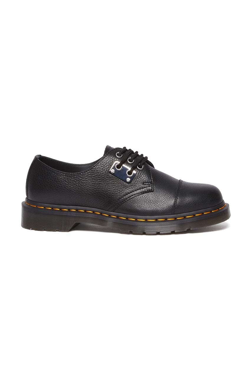 Dr. Martens półbuty skórzane 1461 Metal Plate kolor czarny DM31684001