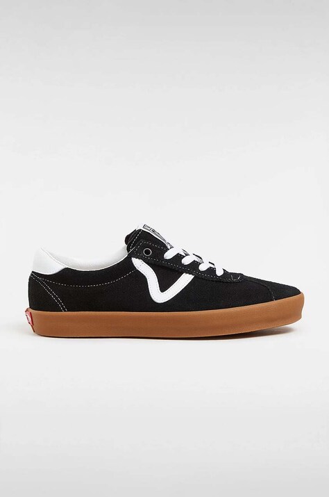 Vans tenisi din piele intoarsa Sport Low culoarea negru, VN000CQRB9M1