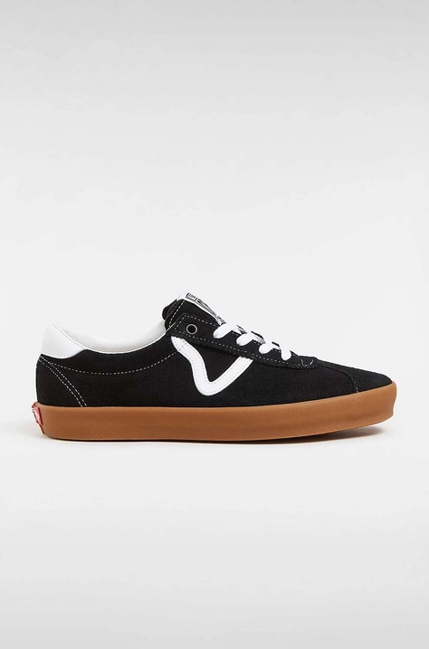 Велурени кецове Vans Sport Low в черно VN000CQRB9M1