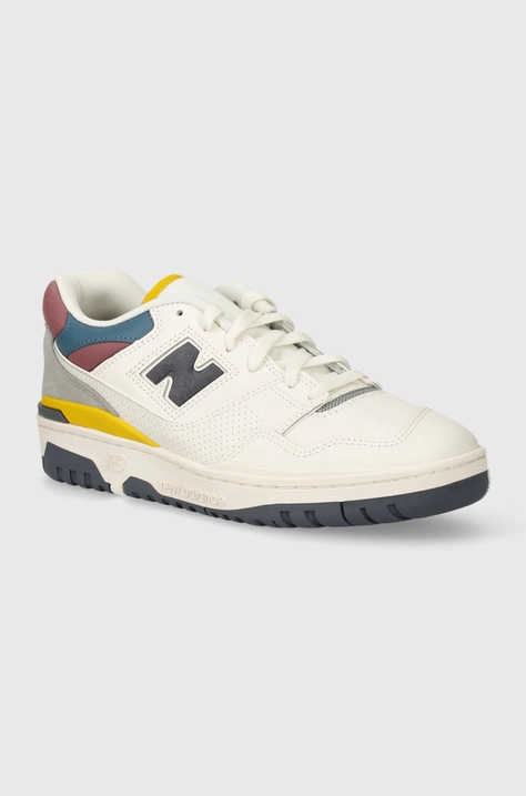 New Balance sneakers in pelle 550 colore bianco BB550PGB