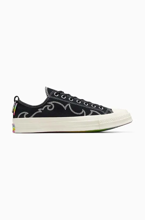 Παπούτσια τένις Converse Chuck 70 OX Pride χρώμα μαύρο A10215C