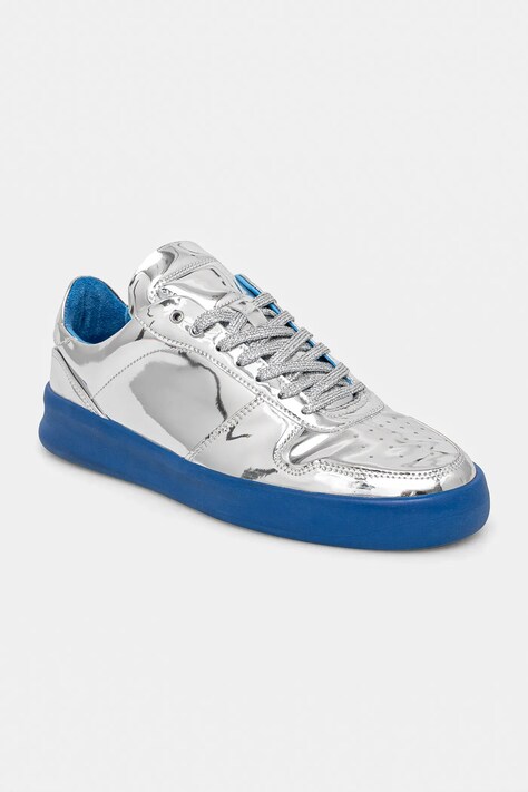 VOR sneakersy skórzane 5A kolor srebrny 5A.Cromato