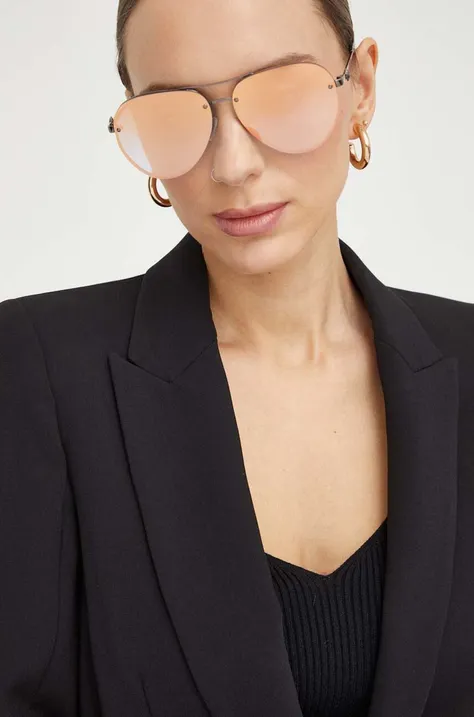Сонцезахисні окуляри Kurt Geiger London жіночі колір сірий