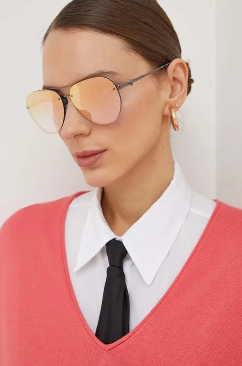 Kurt Geiger London okulary przeciwsłoneczne damskie kolor złoty