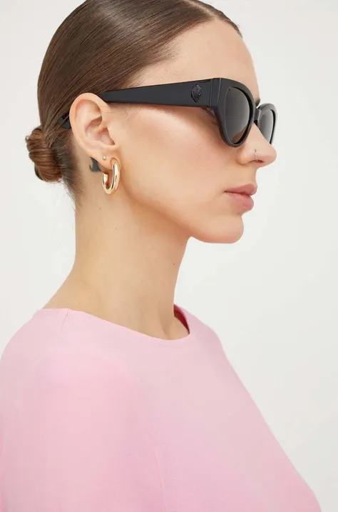 Сонцезахисні окуляри Kurt Geiger London жіночі колір чорний