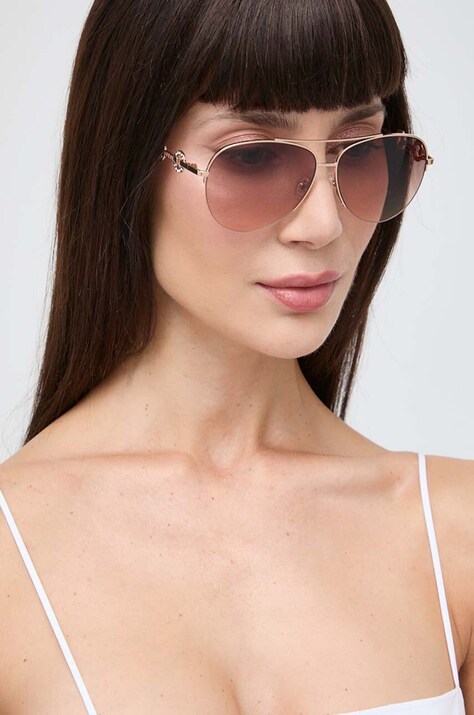 Слънчеви очила Guess в кафяво