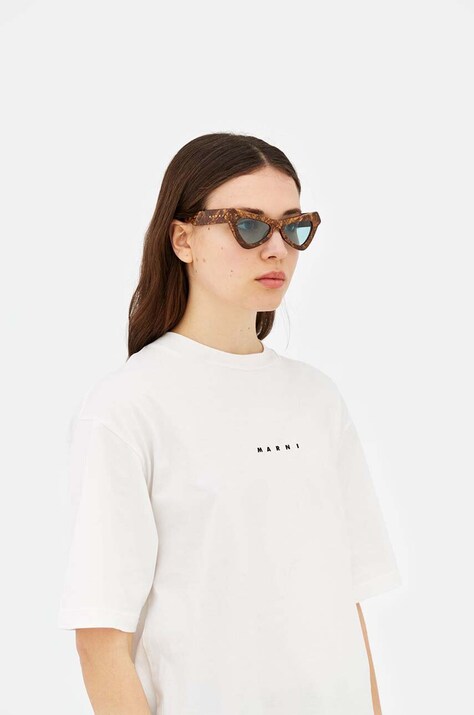Marni ochelari de soare Fairy Pools femei, culoarea maro, EYMRN00006 008 EEF