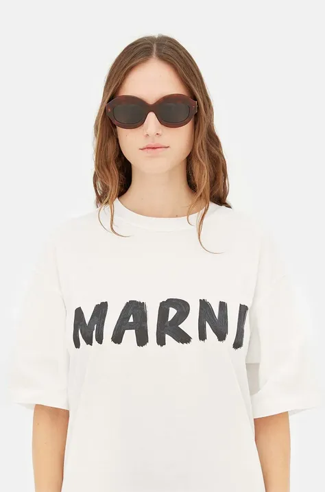 Sluneční brýle Marni Ik Kil Cenote dámské, hnědá barva, EYMRN00023 002 JAL