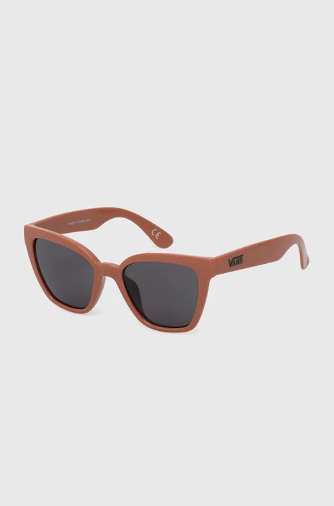 Сонцезахисні окуляри Vans жіночі колір коричневий VN000HEDEHC1
