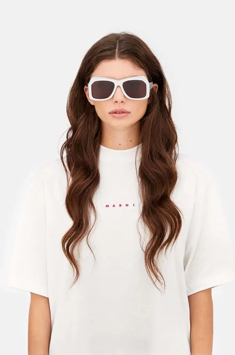 Сонцезахисні окуляри Marni Tiznit Metallic Silver жіночі колір сірий EYMRN00056.002.Y6Z