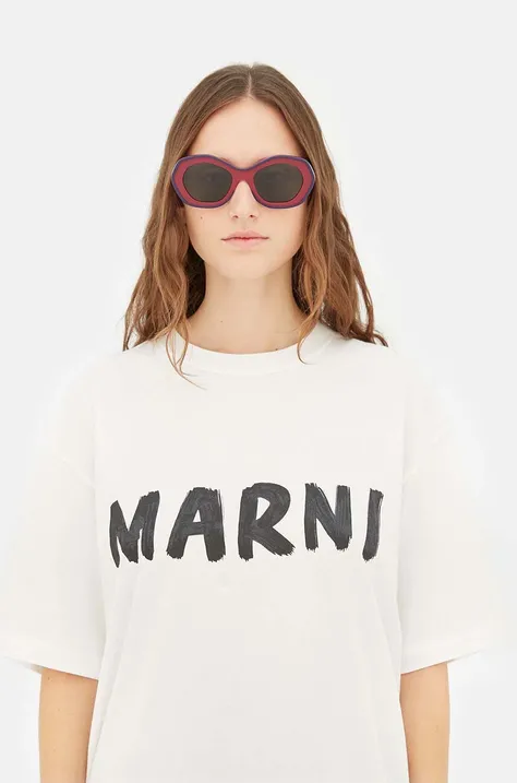 Сонцезахисні окуляри Marni Ulawun Vulcano Bordeaux жіночі колір бордовий EYMRN00024.002.YAL