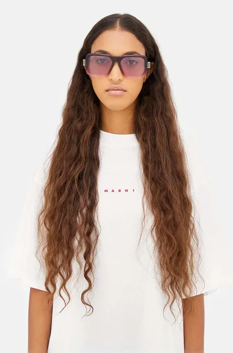 Солнцезащитные очки Marni Zamalek Faded Burgundy женские цвет розовый EYMRN00054.004.LCS
