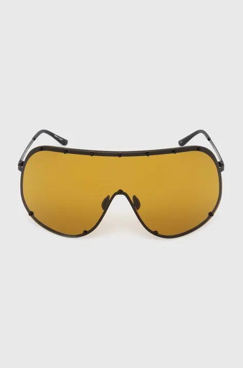 Слънчеви очила Rick Owens Occhiali Da Sole Sunglasses Shield в черно RG0000006.GBLKBN.0945