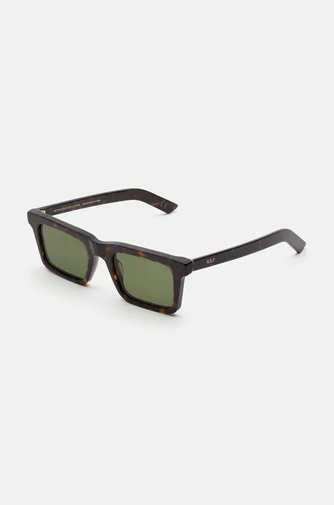 Солнцезащитные очки Retrosuperfuture 1968 цвет зелёный 1968.D9G