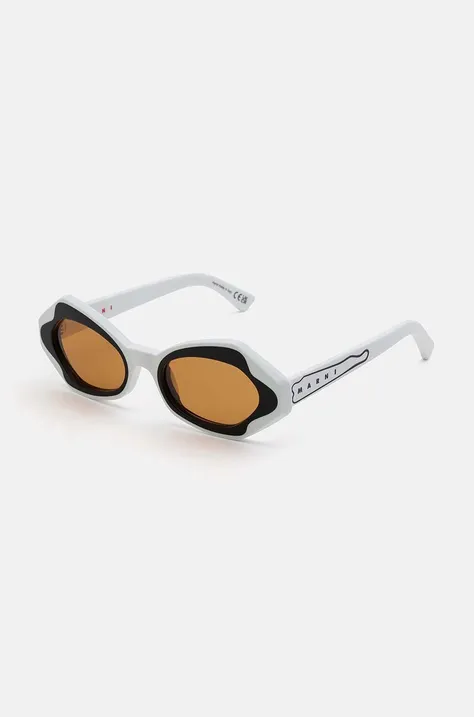 Сонцезахисні окуляри Marni Unlahand колір білий EYMRN00064 003 W9L