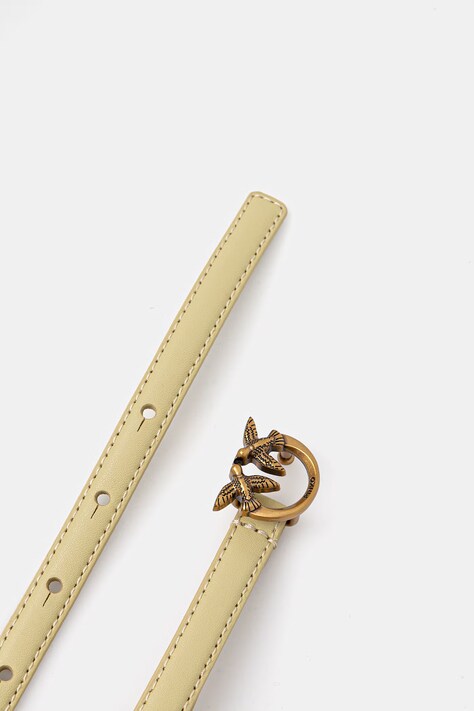 Pinko pasek skórzany damski kolor żółty 102148 A0F1