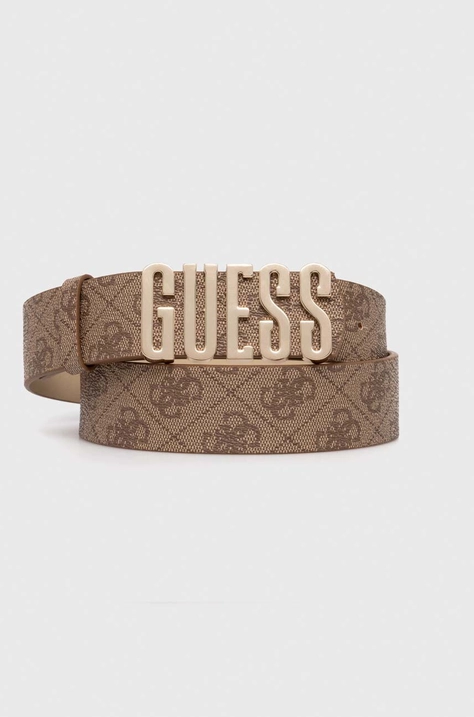 Ремінь Guess жіночий колір бежевий