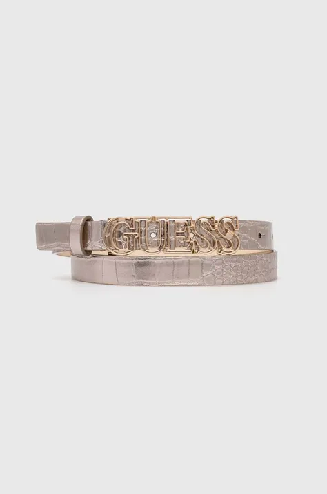 Ремень Guess женский цвет серебрянный