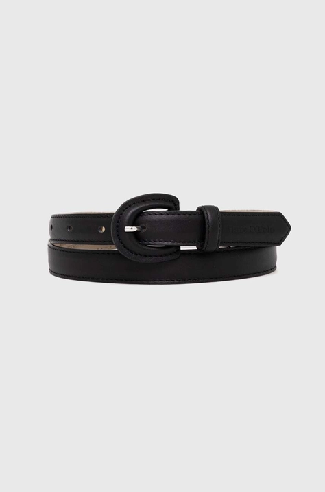 Marc O'Polo curea de piele femei, culoarea negru