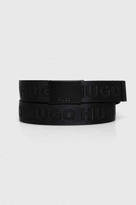 HUGO curea bărbați, culoarea negru 50499077