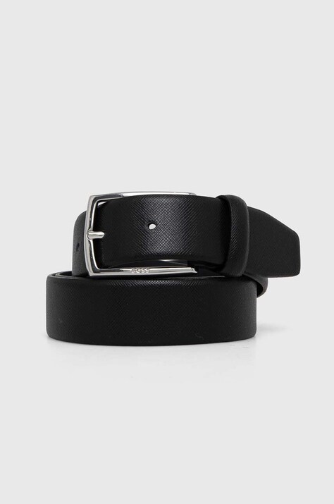 BOSS cintura in pelle uomo colore nero