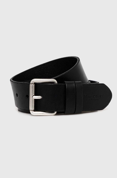 Marc O'Polo curea de piele barbati, culoarea negru