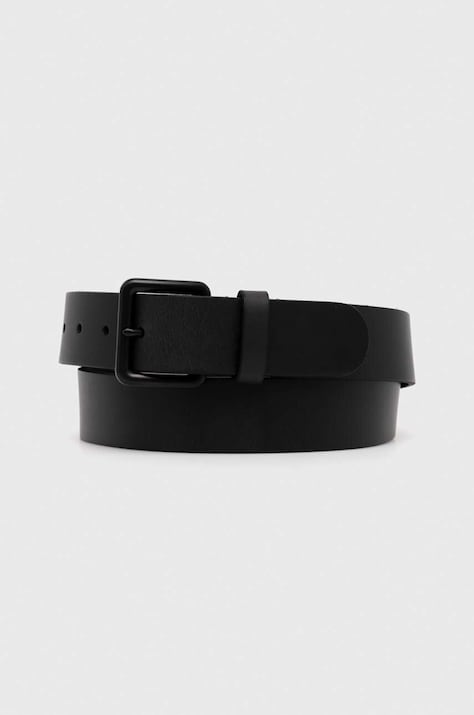Hollister Co. cintura in pelle uomo colore nero