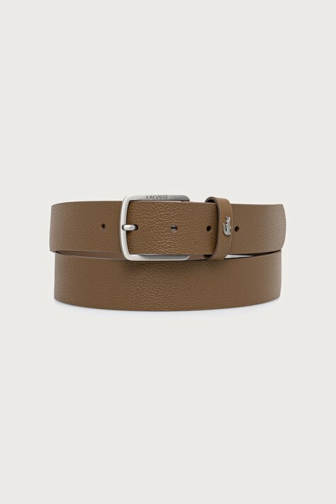 Lacoste Pasek męski skórzany brązowy RC4090