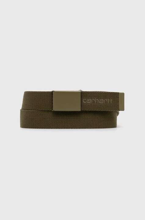 Remen Carhartt WIP Script Belt Tonal boja: zelena, I028401.1YSXX