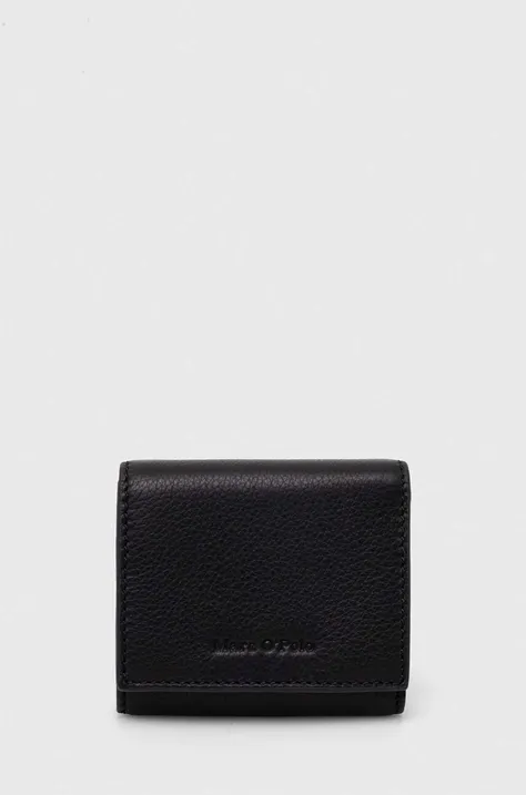 Kožená peňaženka Marc O'Polo dámsky, čierna farba